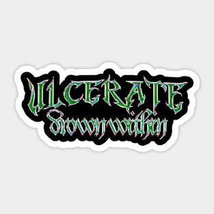 Ulcerate drown within Sticker